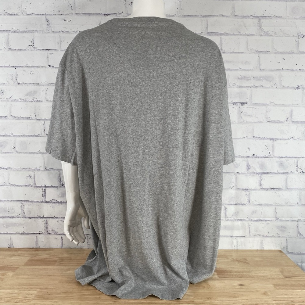 Polo Ralph Lauren Shirt Mens 5XB Big Short Sleeve T-Shirt Grey Pony Spellout NWT - Picture 7 of 14